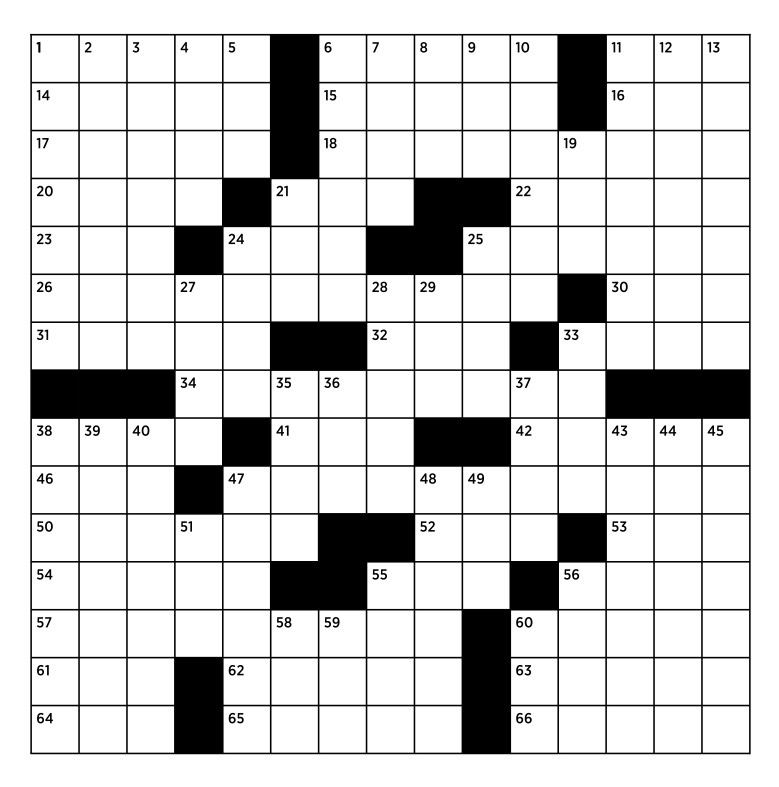 Crossword Puzzle Goucher Magazine