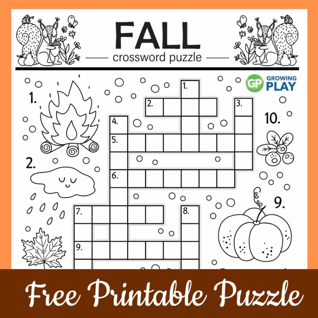 Crossword Puzzles For Kids Fun Free Printable Crossword 50 OFF