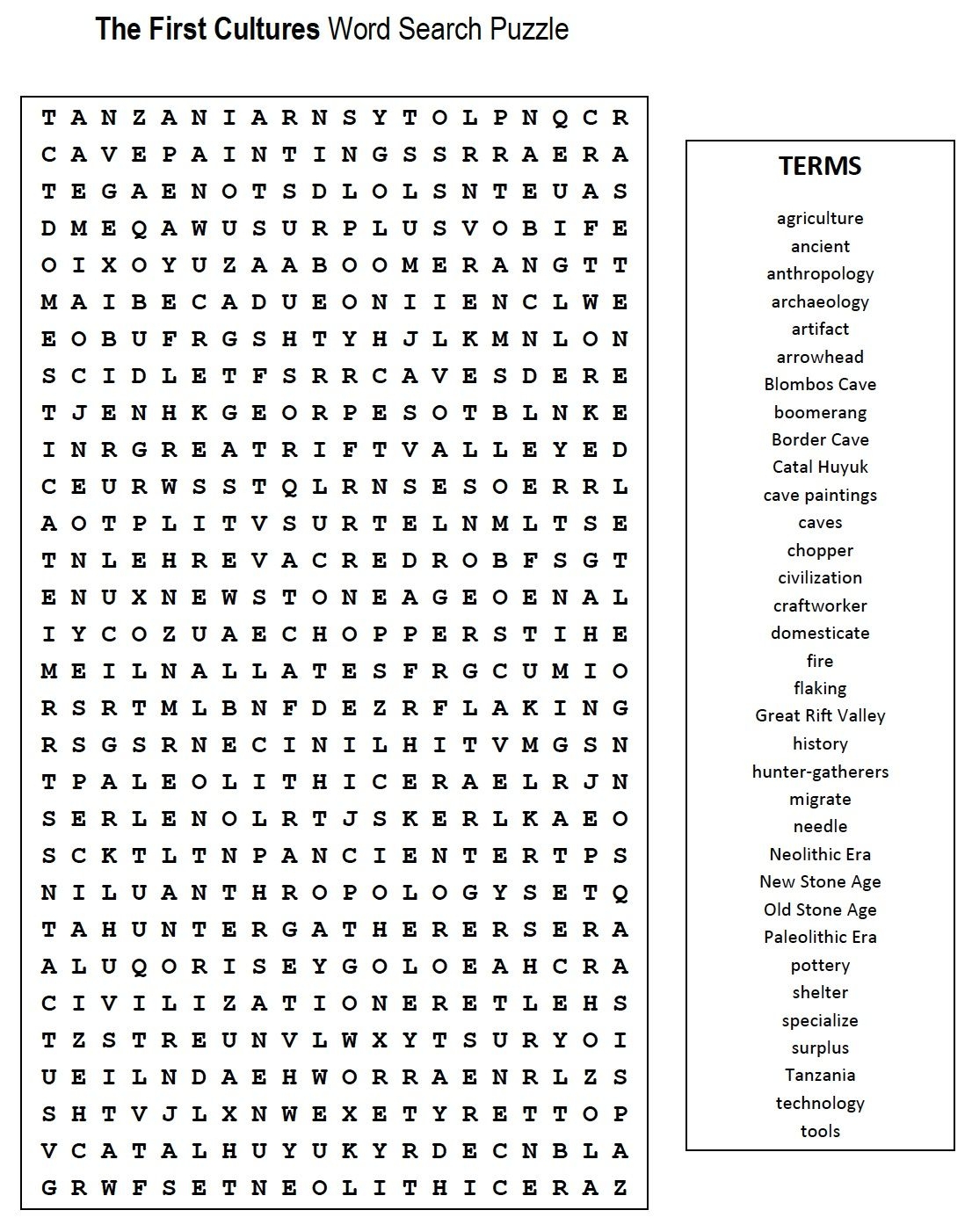 Crossword Puzzles Printable 7Th Grade Printable Crossword Puzzles