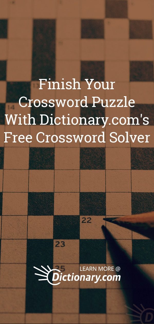 Crossword Solver By Dictionary Crossword Word Games Words