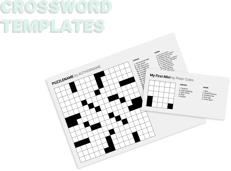 Crossword Templates Figma