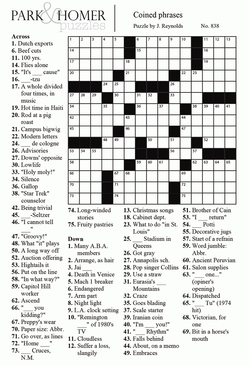CROSSWORD The Austin Chronicle