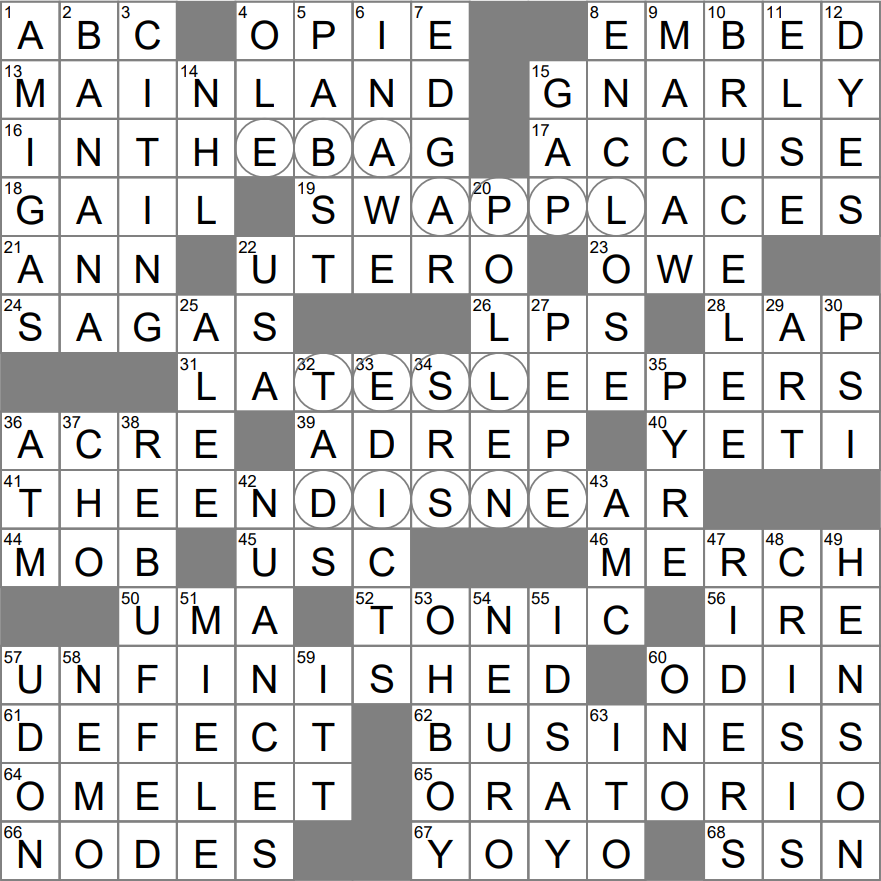 Derby sporting Addams Crossword Clue Archives LAXCrossword