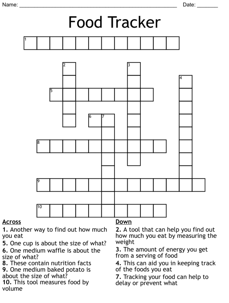 Easy Win Crossword Tracker Easycrosswordpuzzlesprintable