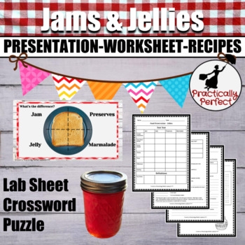 Food Preservation Jams Jellies Preserves Marmalades Worksheet Lab