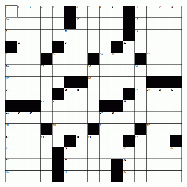 Free Blank Crossword Puzzle Template ClipArt Best