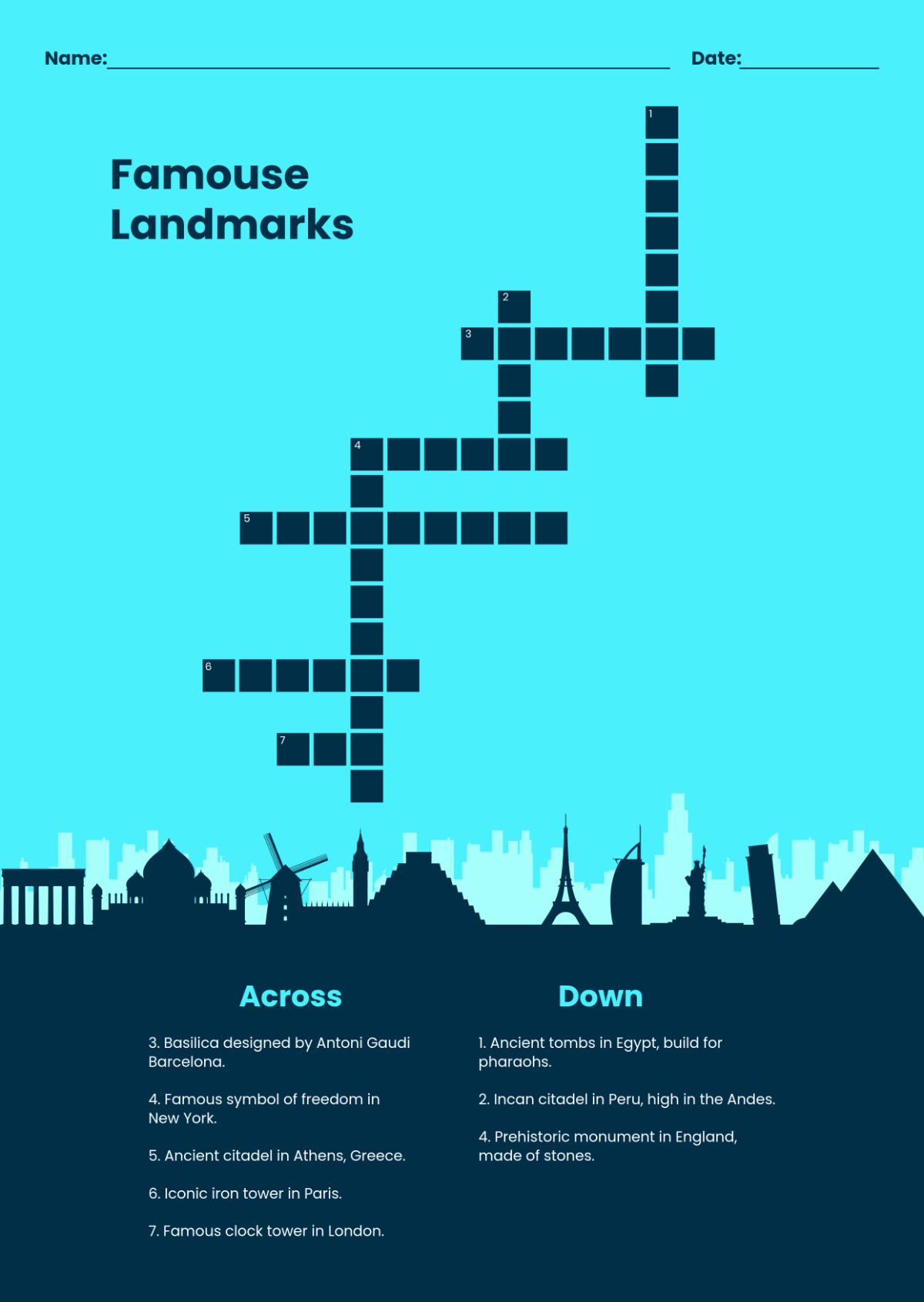 Free Crossword And Mini Crossword To Edit Online