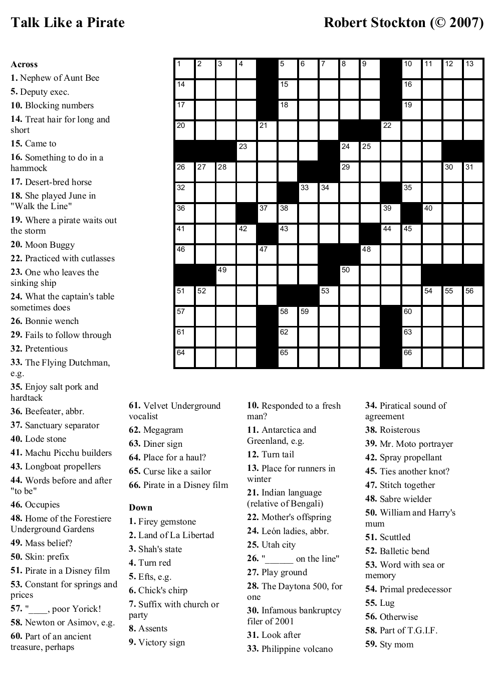 Free Printable Themed Crossword Puzzles Free Printables Free