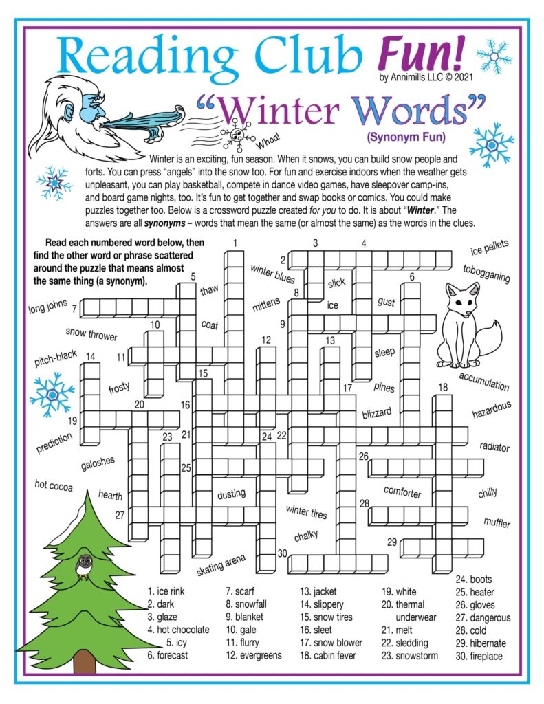 Free Printable Vocabulary Crossword Puzzles Free Crossword Puzzles 