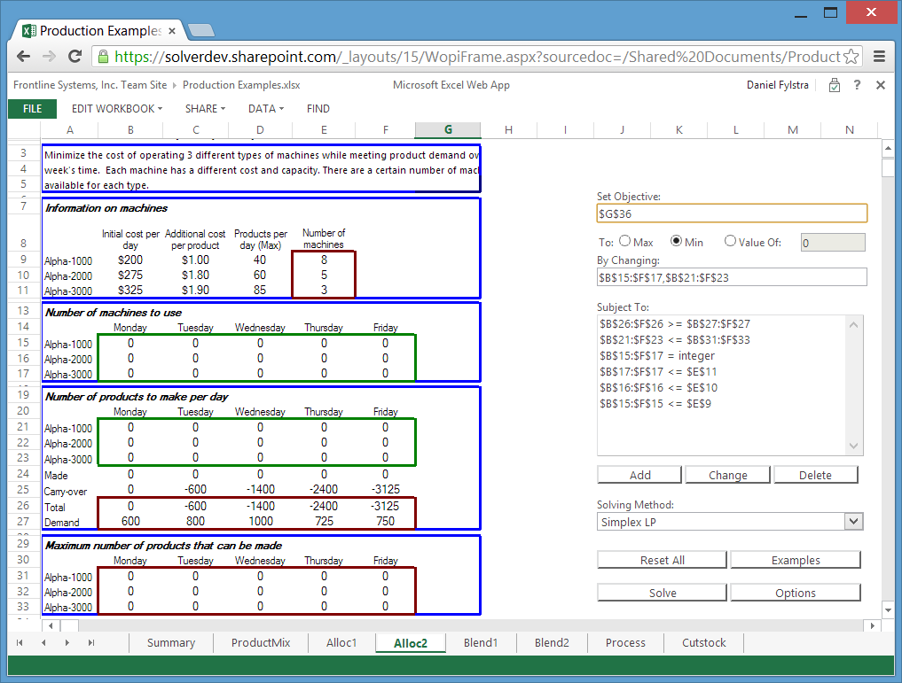 Free Solver App For Office 365 Optimization In The Cloud Solver
