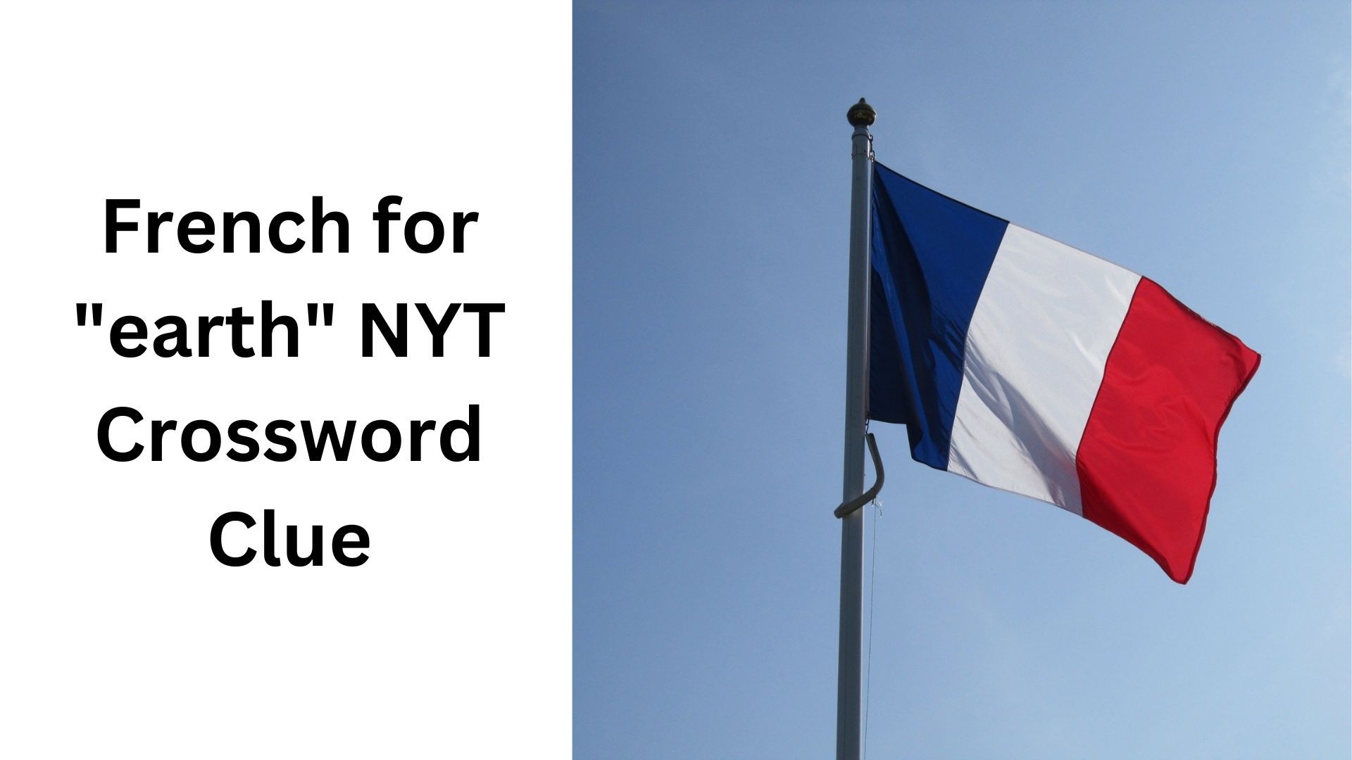 French For quot earth quot NYT Crossword Clue