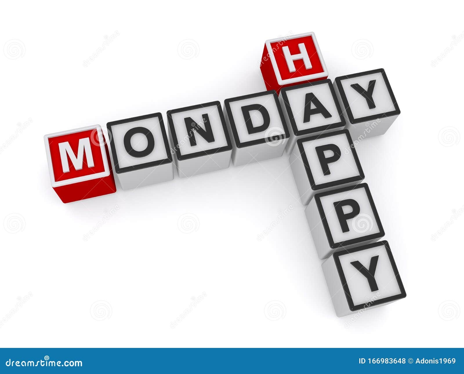 Happy Monday Crossword Stock Illustration Illustration Of Wallpaper