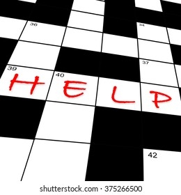 Help Crossword Puzzle Answers Over 49 Royalty Free Licensable Stock 