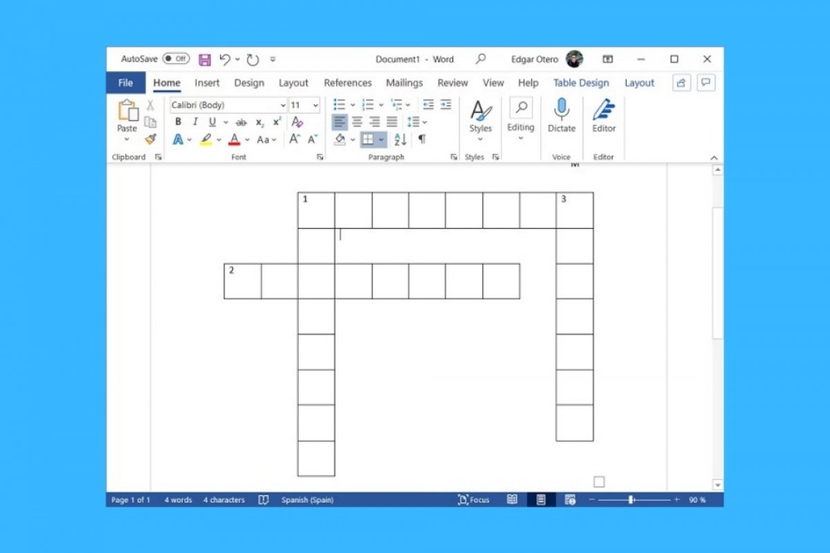 How To Make A Crossword Puzzle In Word