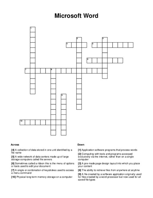 How To Make Your Own Crossword Puzzle On Microsoft Word Printable Online