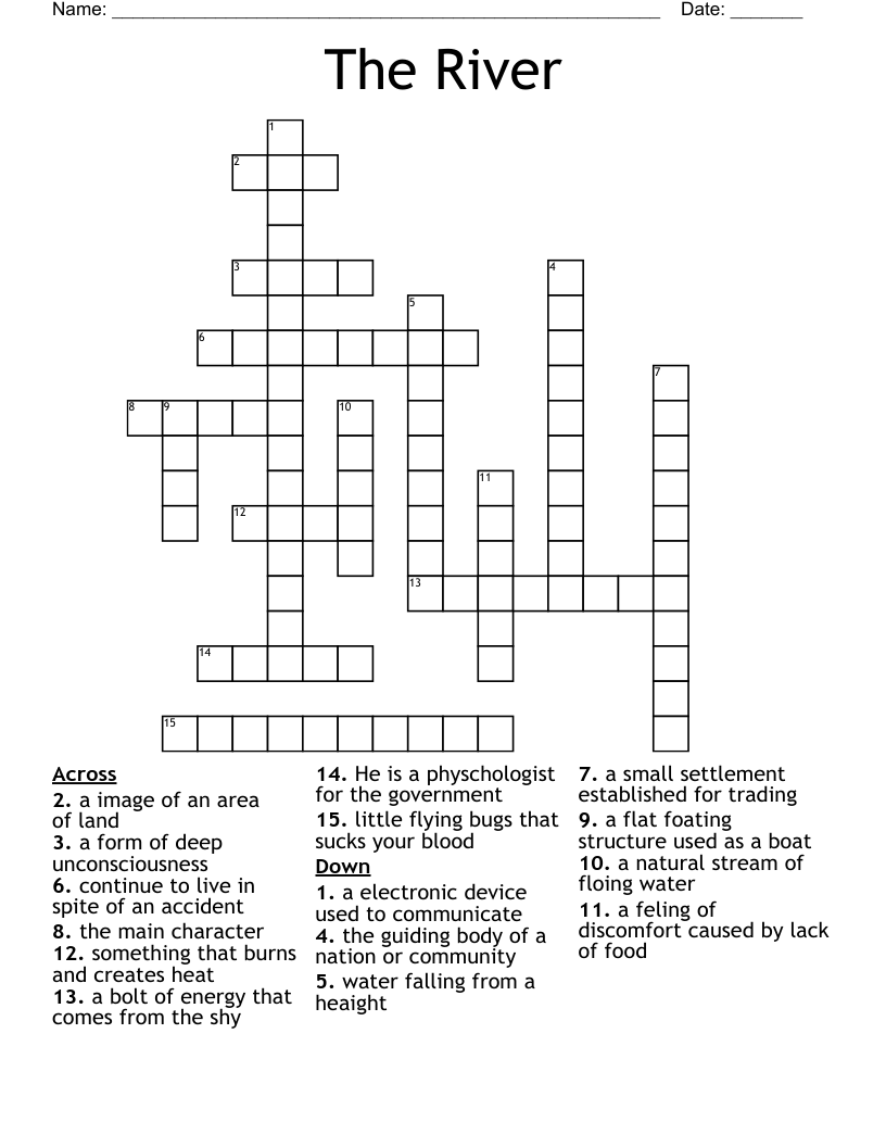 Hudson River Feeder Crossword Clue BAHIA HAHA