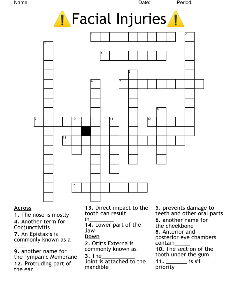 Injury Nyt Crossword Answer 5 Letters I Genuinely Thought Th