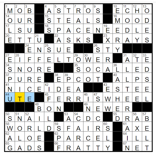 Japanese Cartoon Style Nyt Crossword