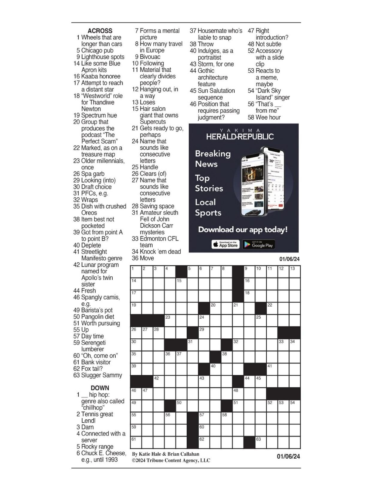 La Times Crossword Jan 6 2024 Pearl Beverlie