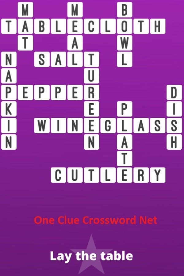 Lay The Table Bonus Puzzle Get Answers For One Clue Crossword Now