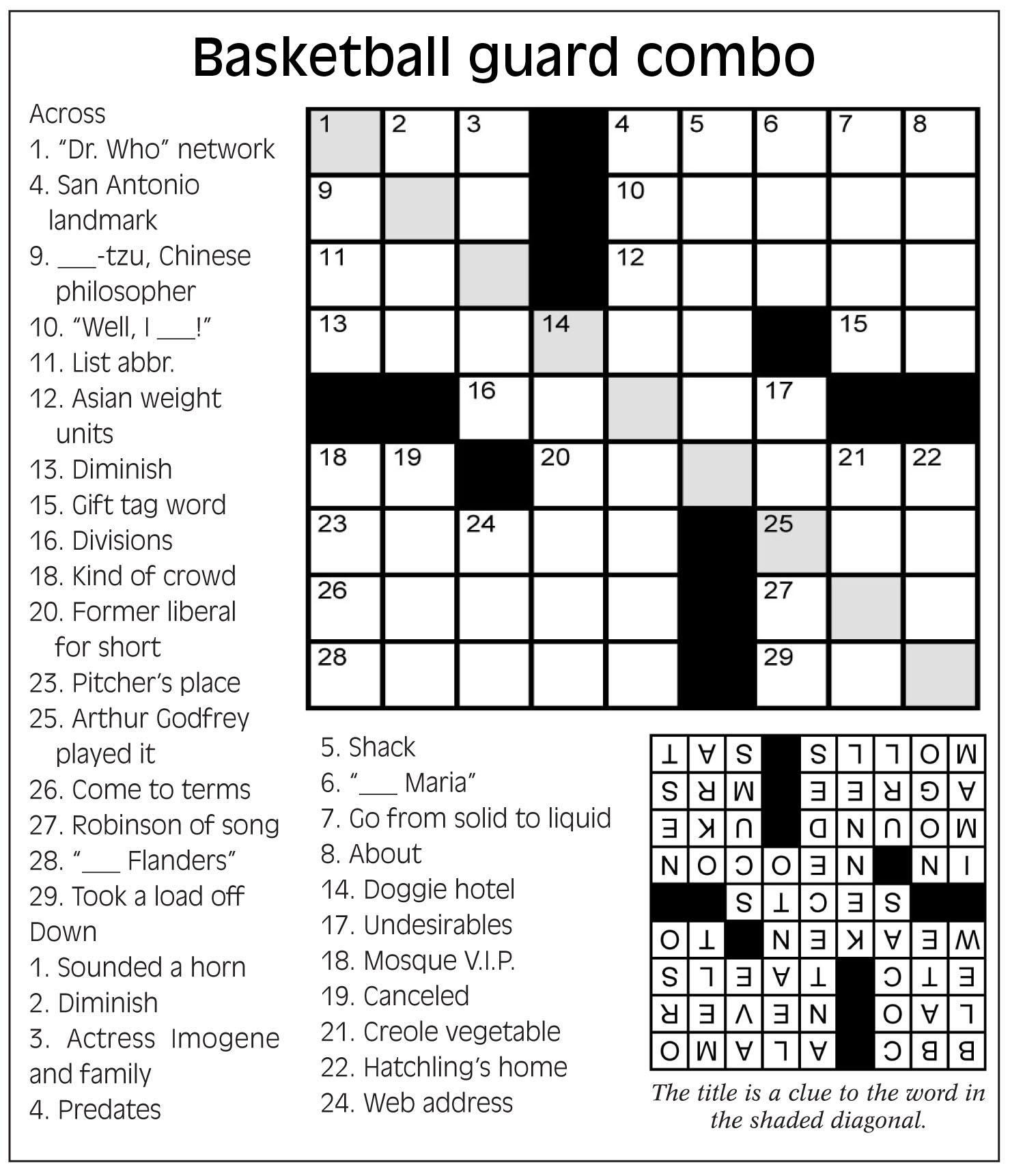 March Crossword Lilly 39 s Cleaning Service