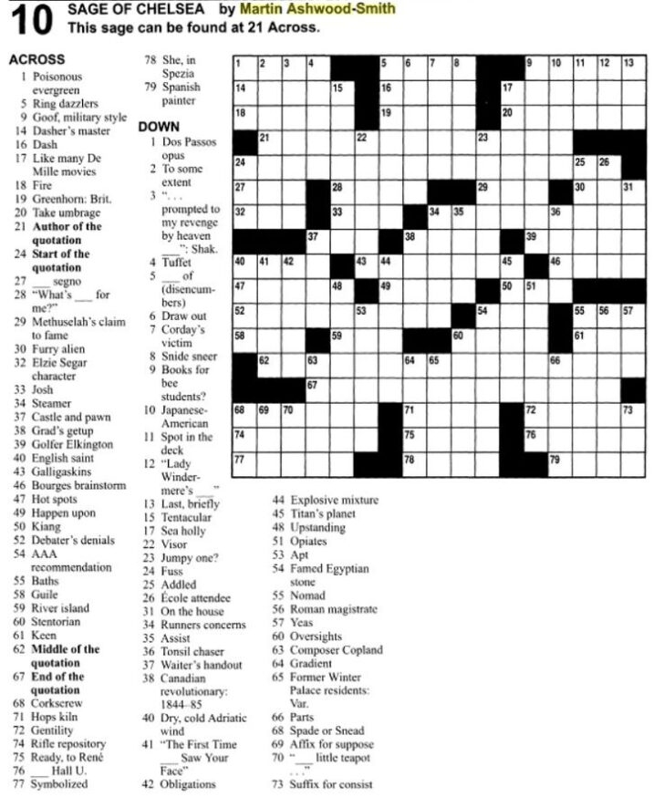 Military Crossword Puzzles Printable Sally Crossword Puzzles