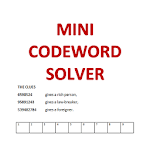 Mini Codeword Solver For PC How To Install On Windows PC Mac