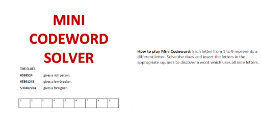 Mini Codeword Solver For PC How To Install On Windows PC Mac