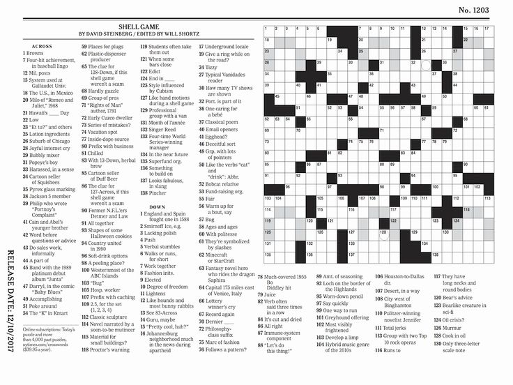 New York Times Crossword Puzzles Printable FreePrintable me