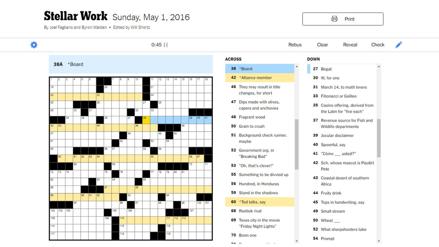 Nyt Crossword Answers Jan 24 2025 Faris Emmett