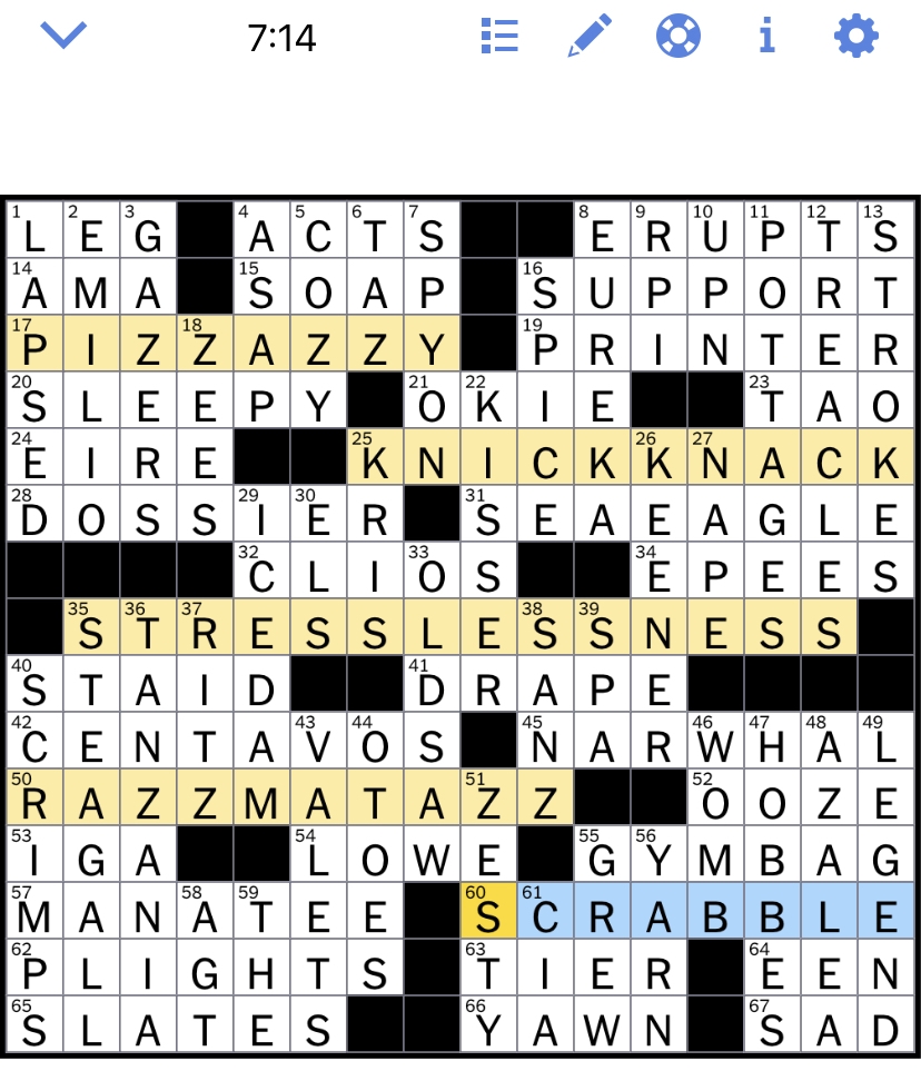 Nyt Crossword June 6 2025 Salvador Theo
