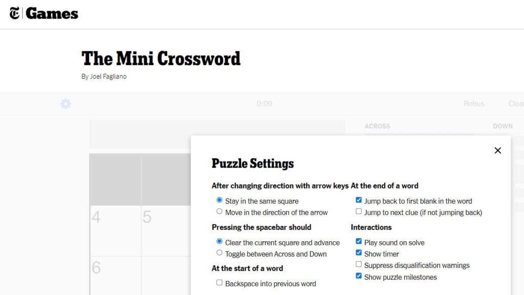 Nyt Mini Crossword - Free Printable Crosswords