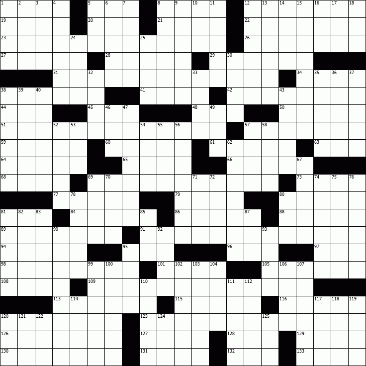 OnlineCrosswords Free Daily Crossword Puzzles