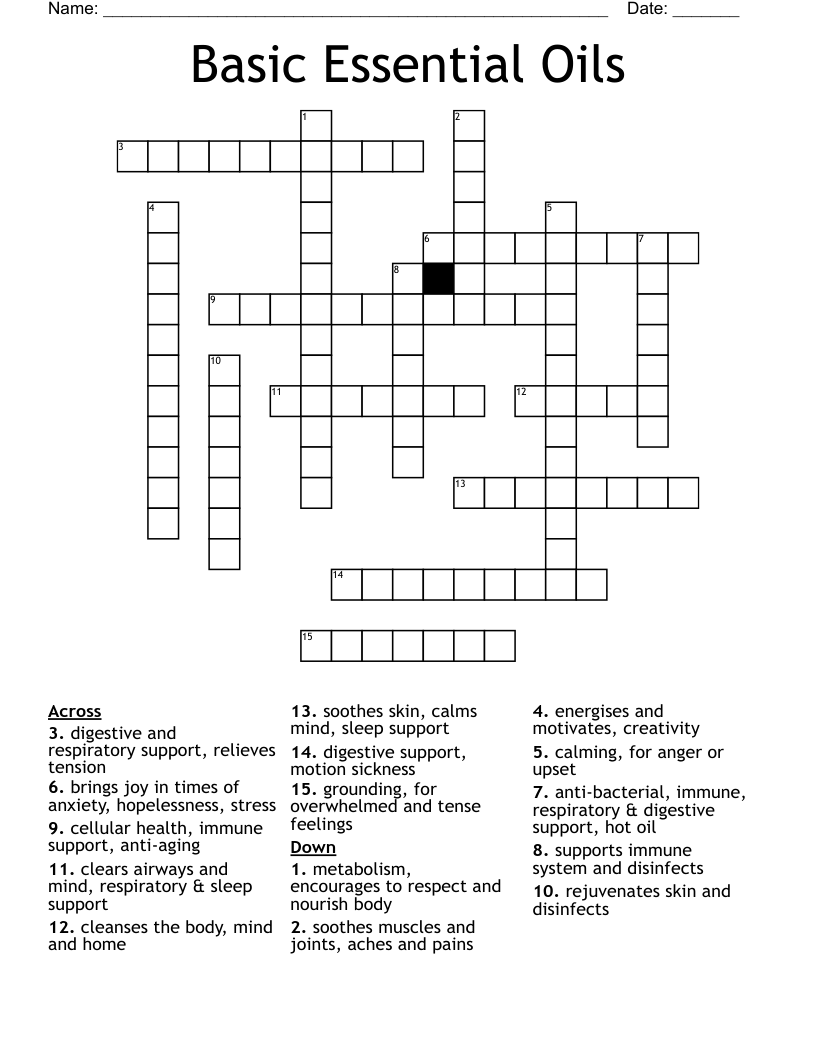 Orange Flower Oil Crossword Clue Best Flower Site