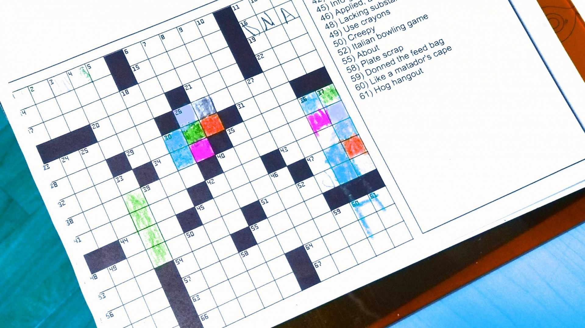 Printable Blockbuster Crossword Puzzles Printable Crossword Puzzles