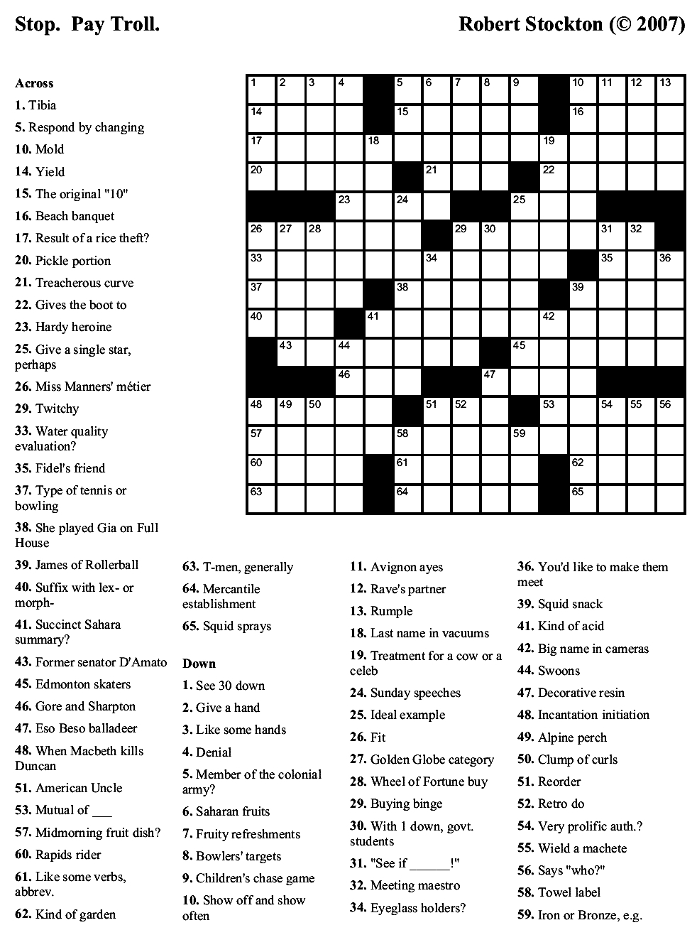 Printable Crossword Puzzles For Free Printable Crossword Puzzles