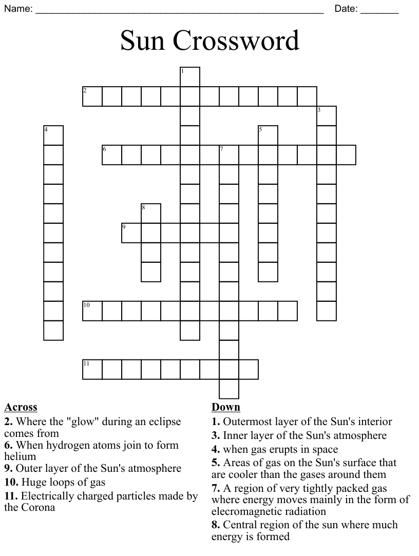 Printable Crosswords The Sun Free Crossword Puzzles Printable