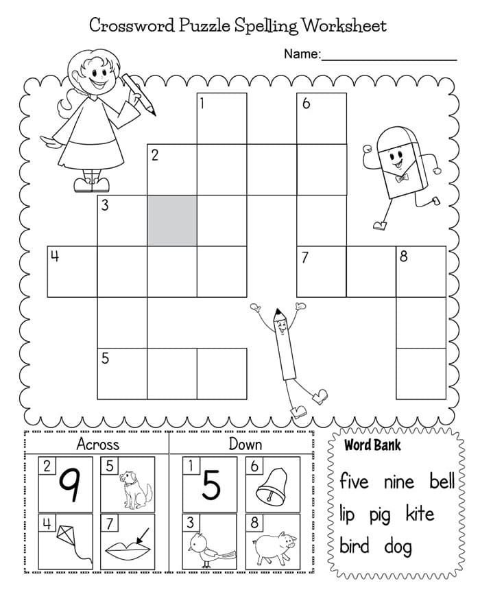 Printable Easy Crossword Puzzles PrintableLib