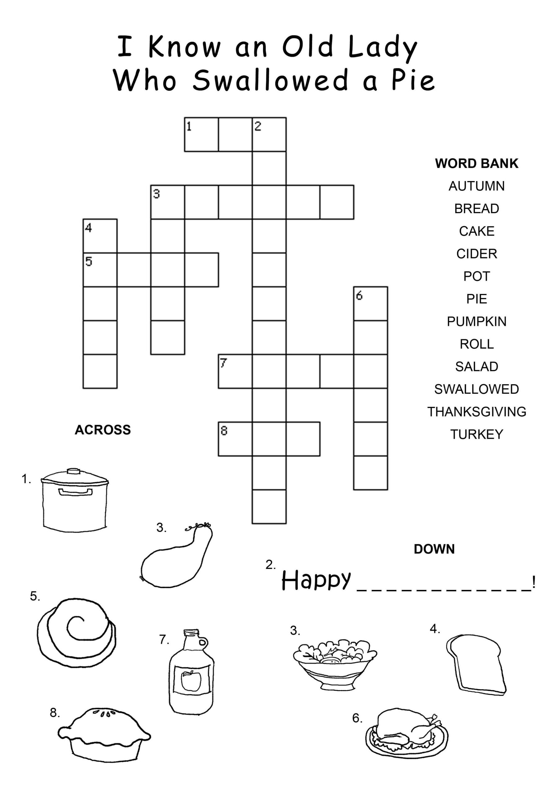 Printable Educational Crossword Puzzles Printable Crossword Puzzles