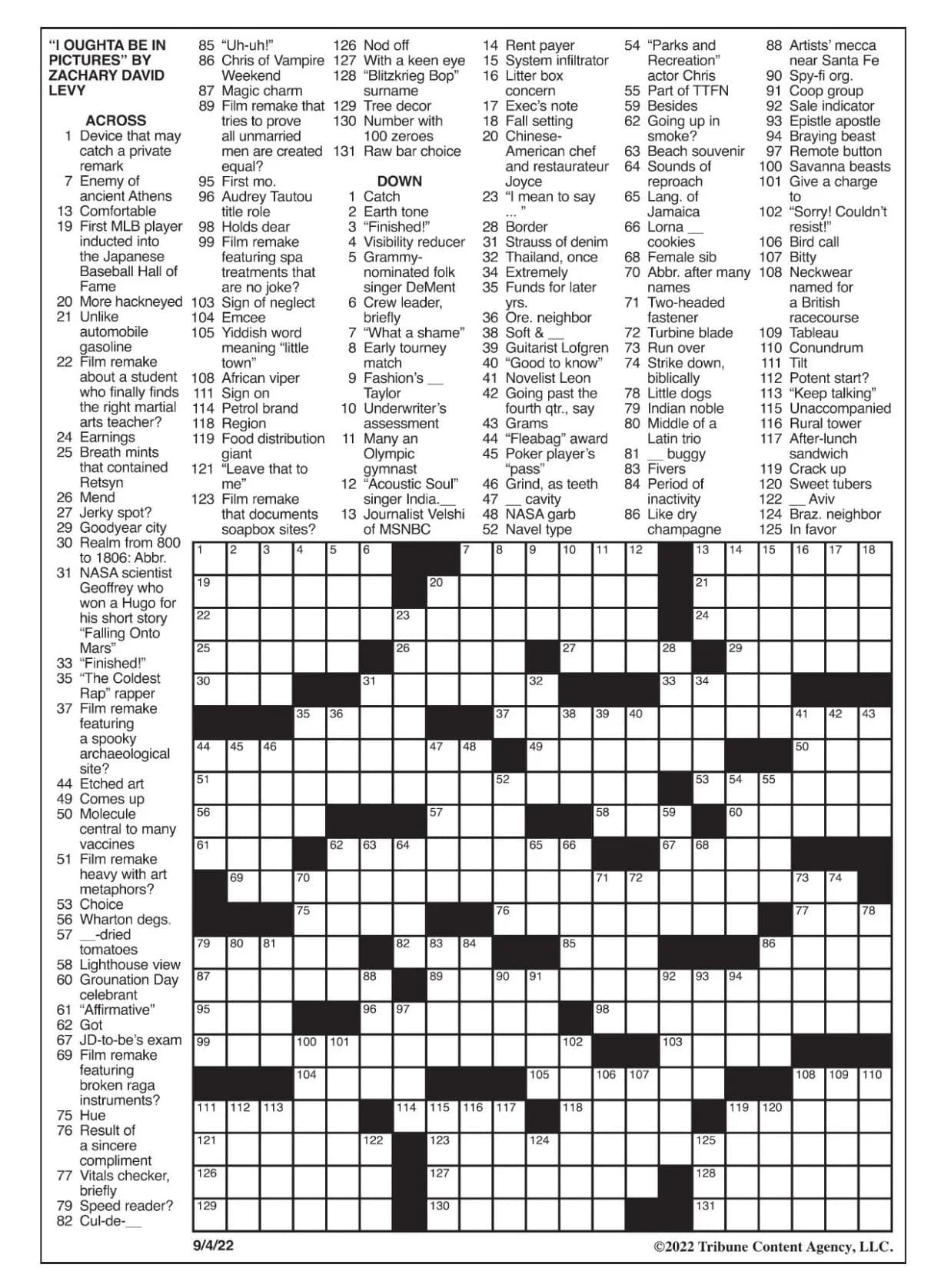 Printable Sunday Crossword Puzzles Free Printable JD