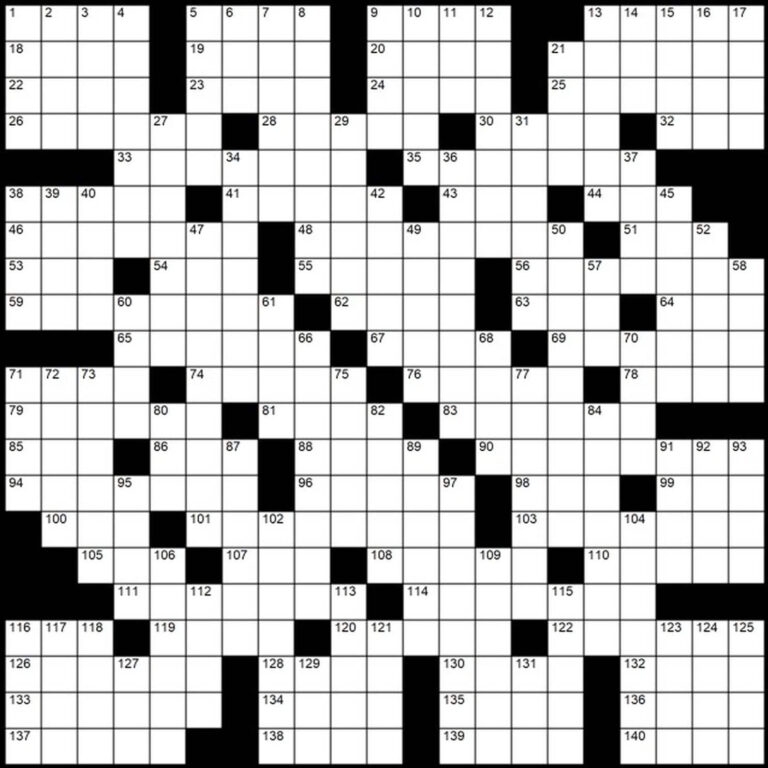 Printable Sunday Crossword Washington Post Printable Crossword Puzzles 