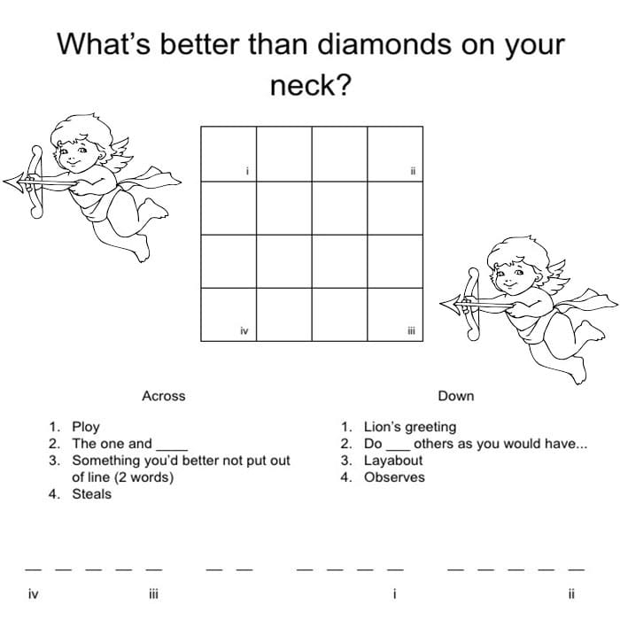 Printable Valentine Crossword Puzzle Box Free Download And Print For You 