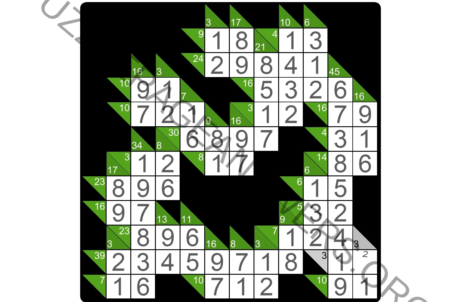 Puzzle Page Kakuro June 18 2023 Answers Puzzle Page Answers