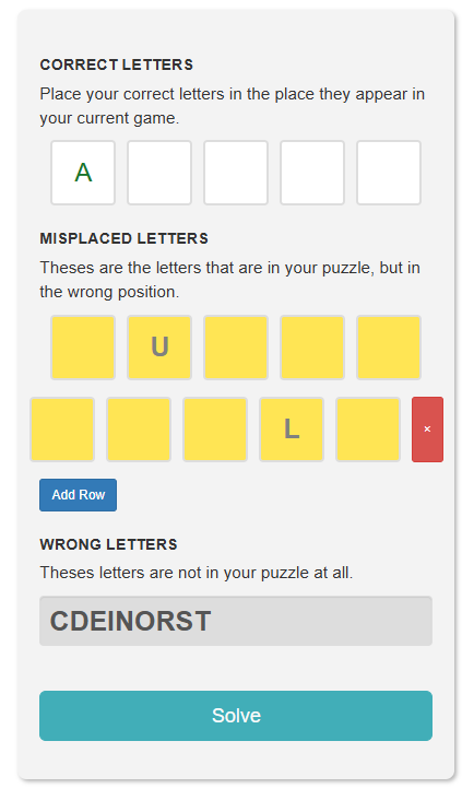 Quordle Solver Find Todays Quordle Answers