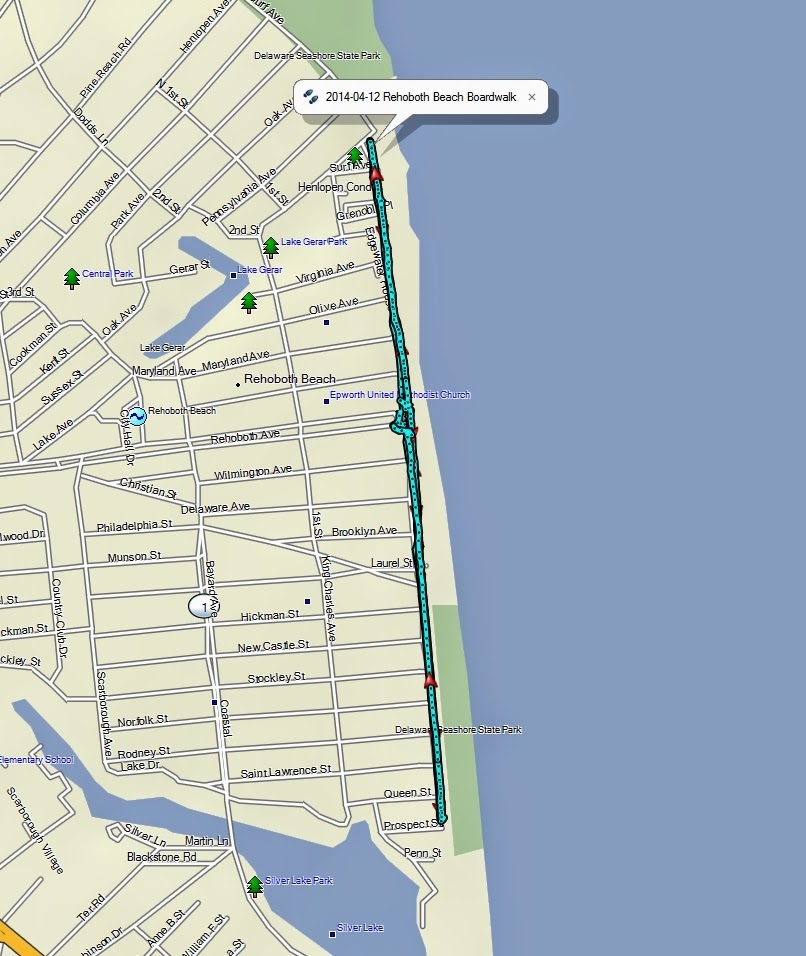 Rehoboth Beach Street Map