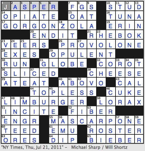 Rex Parker Wrote Today 39 s NYT Puzzle R crossword