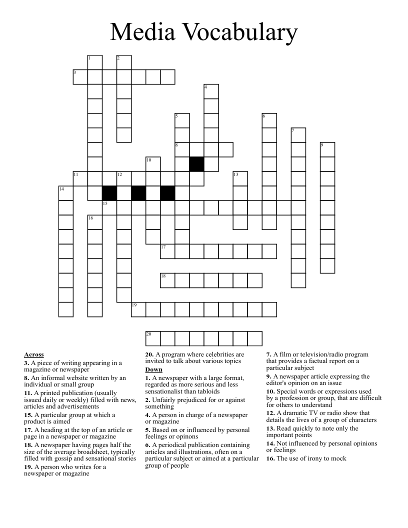 Sense Of Loathing Crossword Prntbl concejomunicipaldechinu gov co