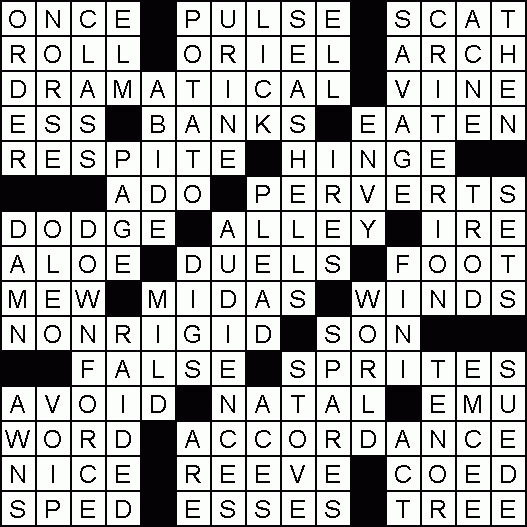 Solution For Crossword Puzzle Of March 13 2024