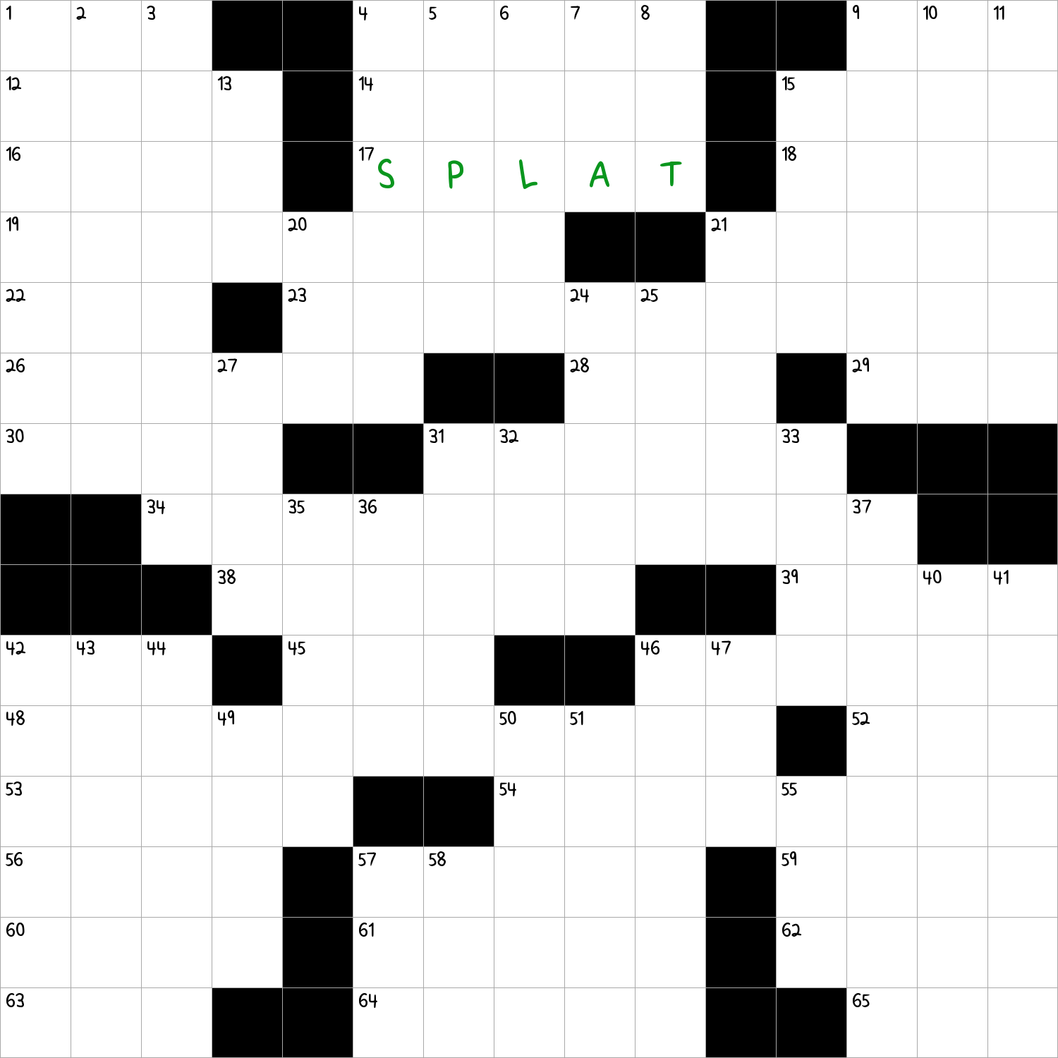 Sound Of An Unfortunate Bird Poop Landing NYT Crossword Clue
