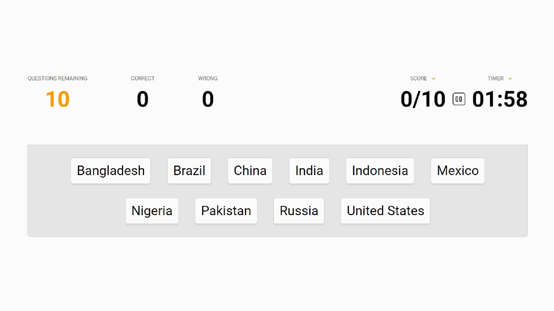 Sporcle Geography
